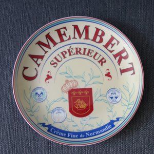 Camembert Superieur Creme Fine de Normandie Ceramic Plate